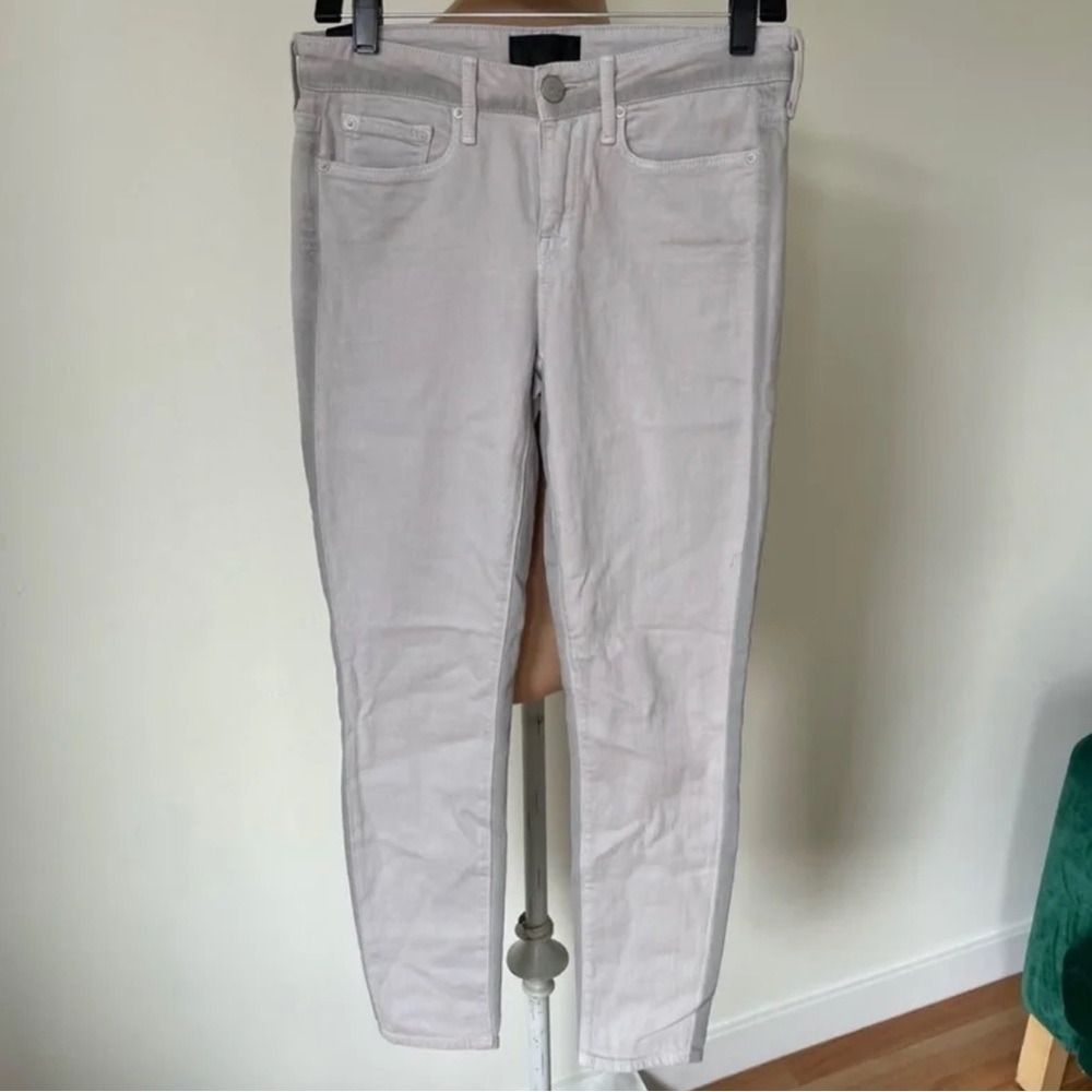 Vince Stonewash Gray Stretch Cotton Denim Dylan Ankle Skinny Jeans EUC Size 27